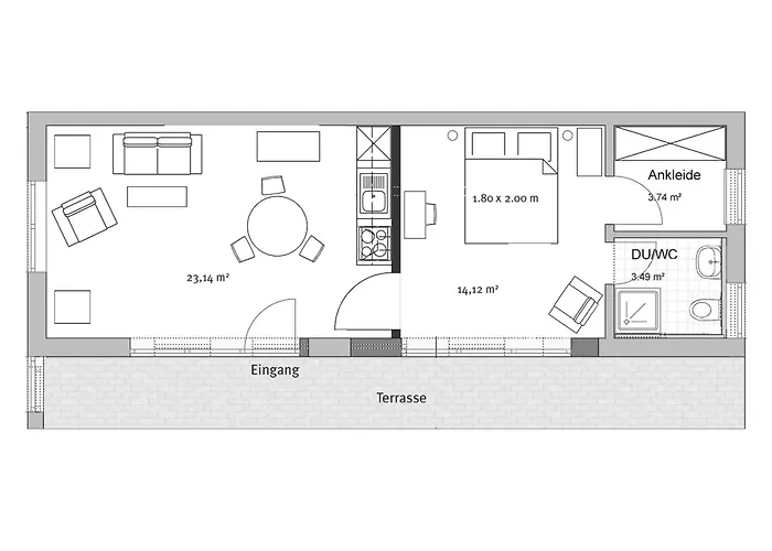 Peterberg 22, 45qm Apartment *